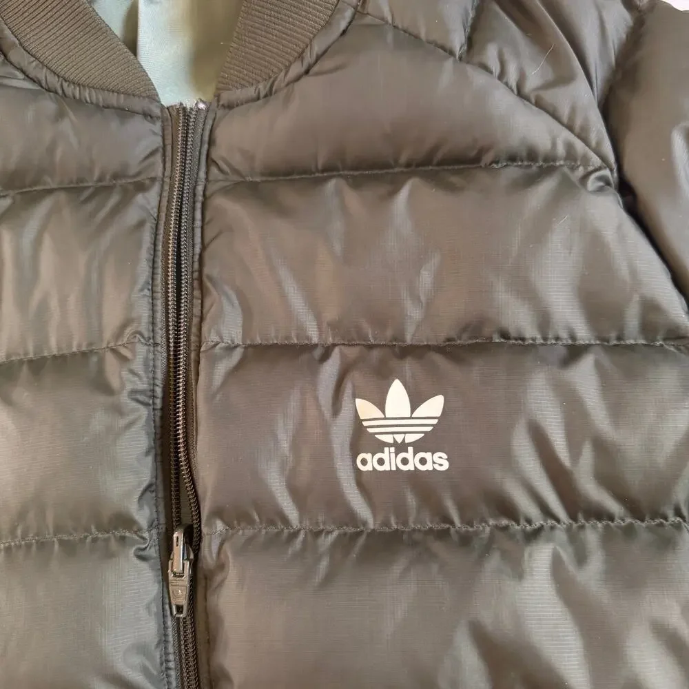 Adidas Originals SST Superstar Reversible Winter Jacket Coat Olive Green Large